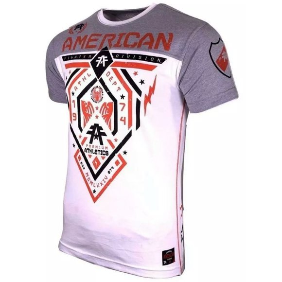 AMERICAN FIGHTER Men's T-Shirt S/S FAIRBANKS 50/50 - Picture 4 of 11